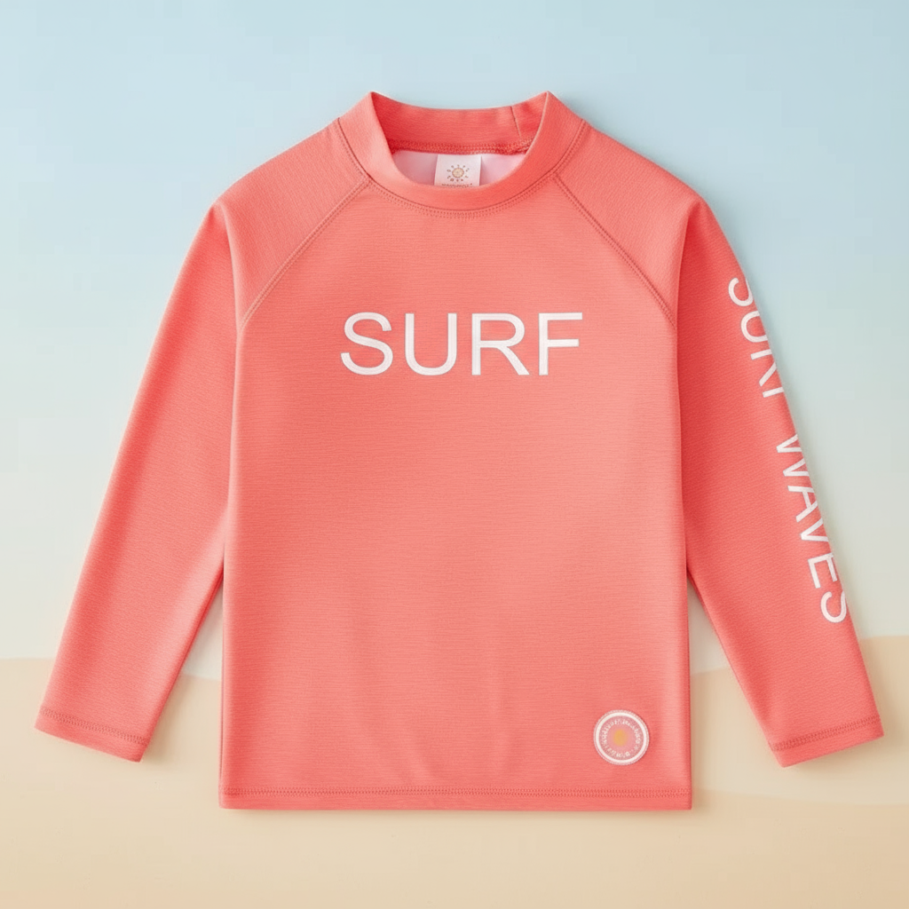 Protective & Flexible – Children's Long-Sleeved Surf Shirt with UPF 50+