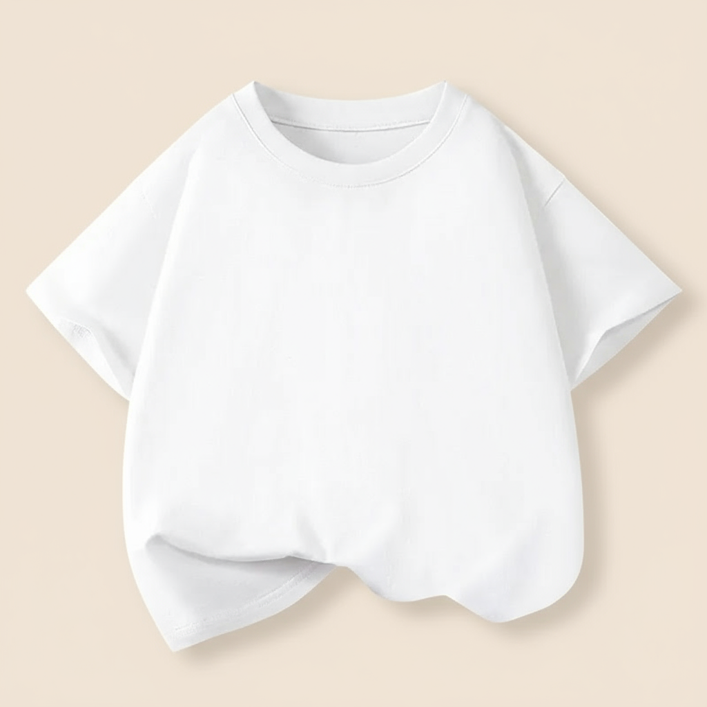 Casual & Plush – Relaxed Fit T-shirt with Round Neck