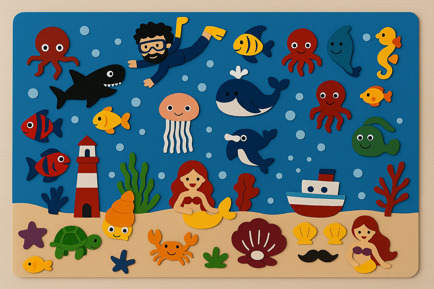 Meet the wonderful animals! - Felt board