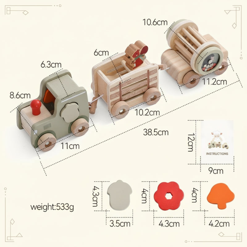 Classic & Educational – Wooden Developmental Train