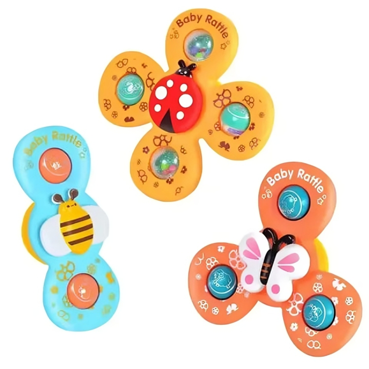 In the bath or the car - Suction Snap Spinners