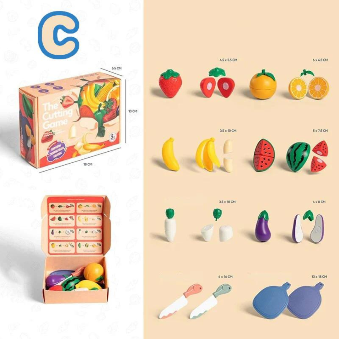 Fruitigo – Learn & Play - Montessori Fruit Cutting Kit