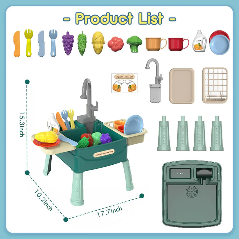 Magical Water Play - Play Kitchen with Faucet