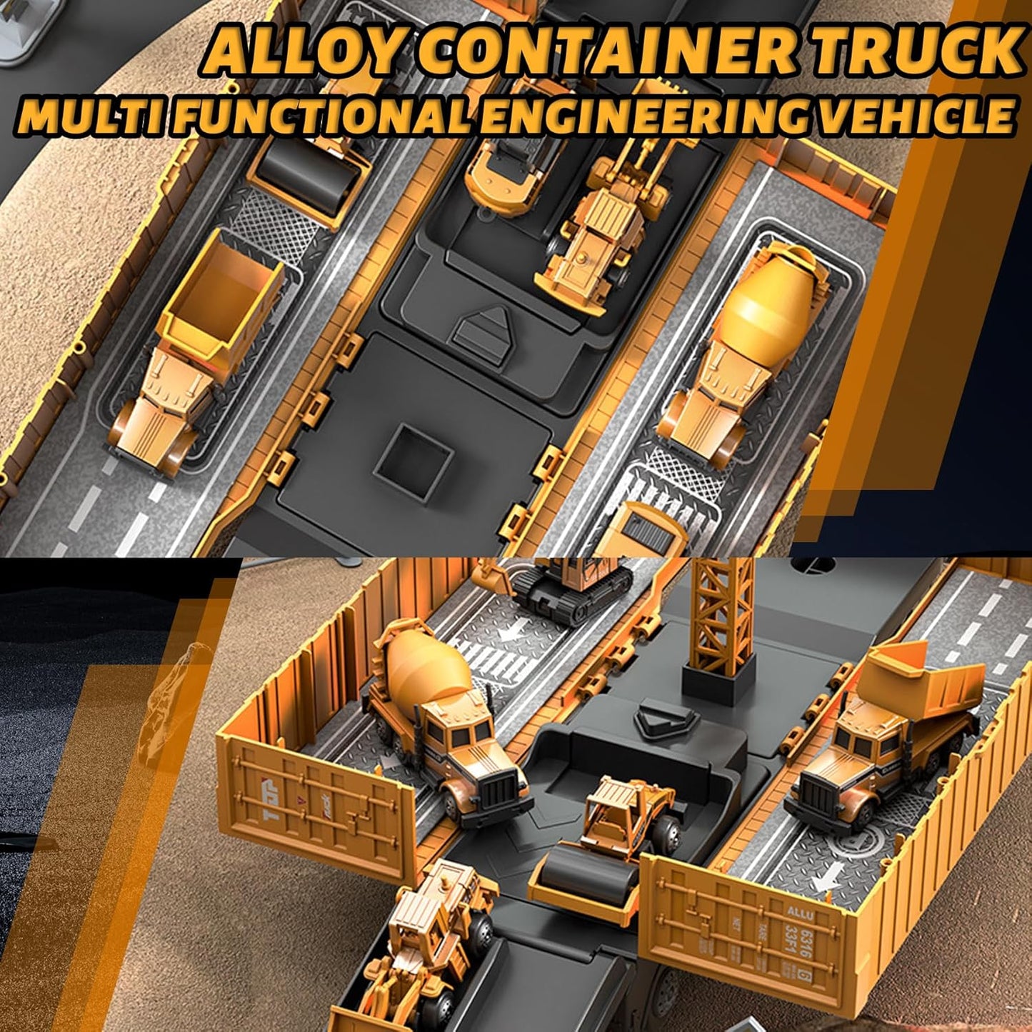 Educational & Building – 2-in-1 Construction Truck Play Set