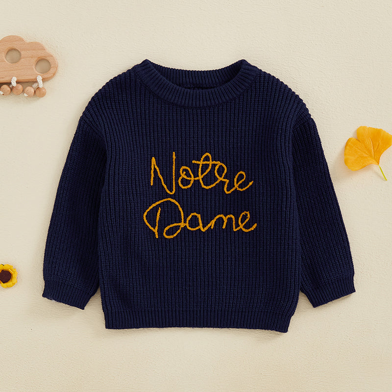 Comfortable & Playful – 'Notre Dame' Sweater