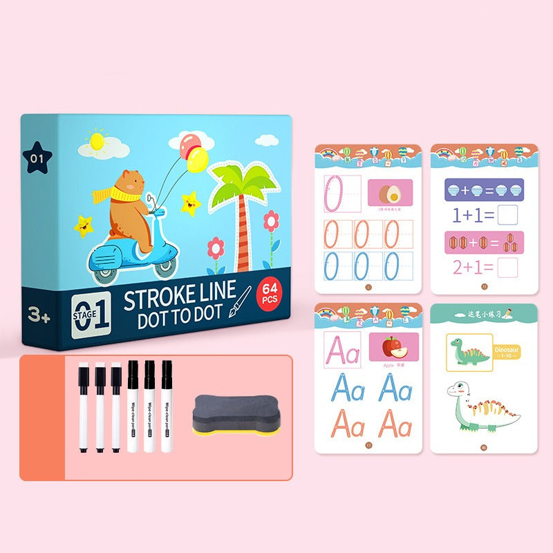 First introduction to writing - Exercise book for kids