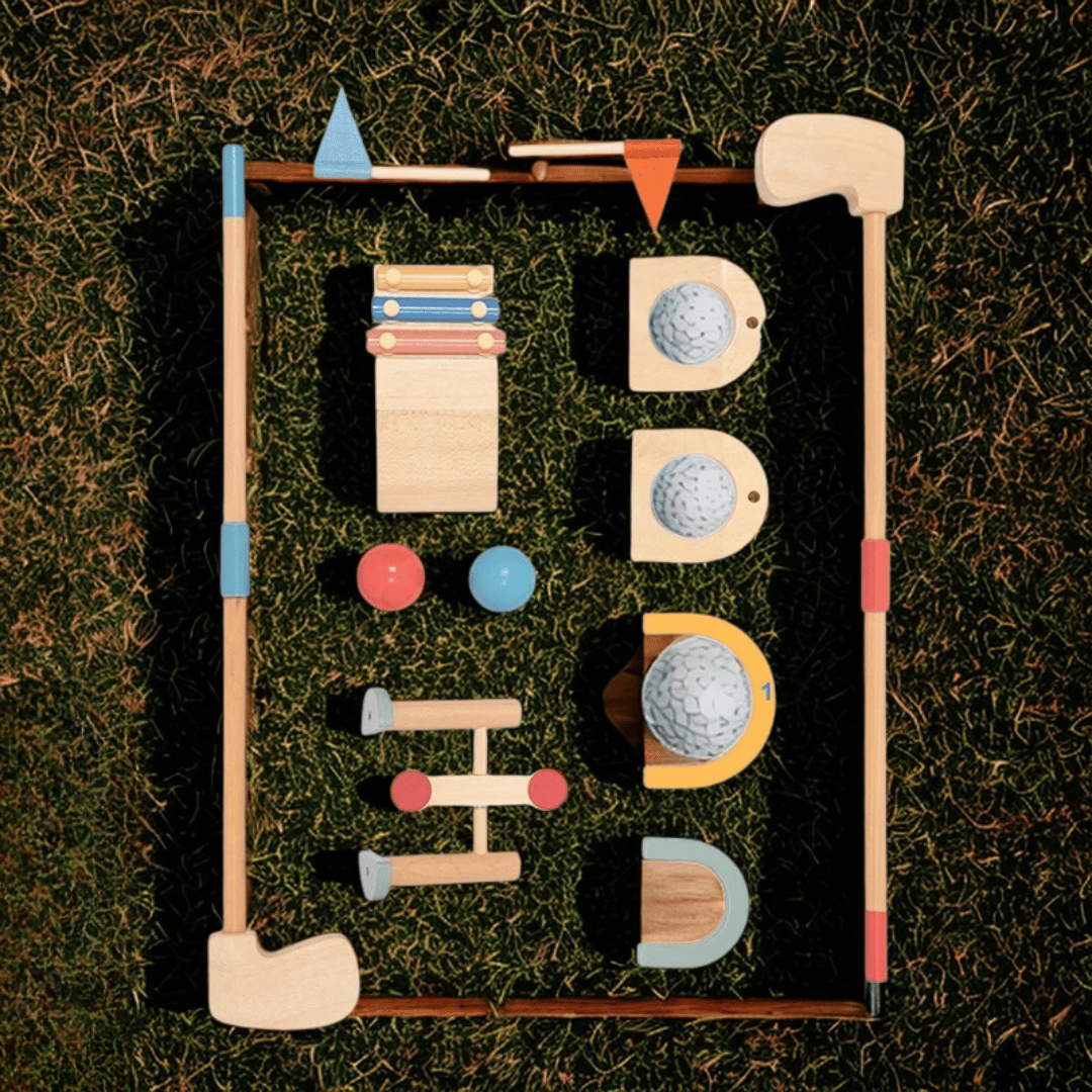 Outdoor Play Beginnings - Wooden Golf Toy Set