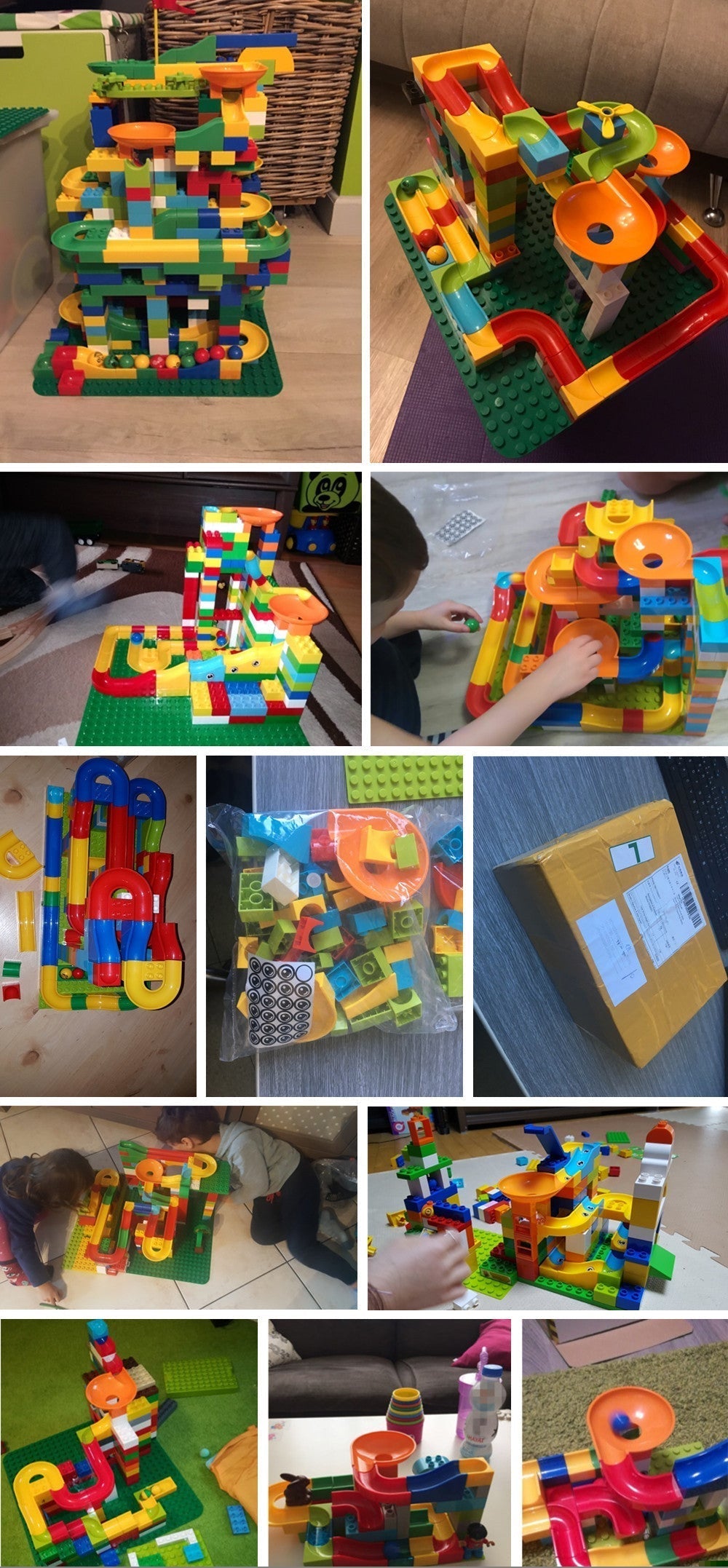 Blocks Marble Track - Create your own racetrack - Marble Coulisse