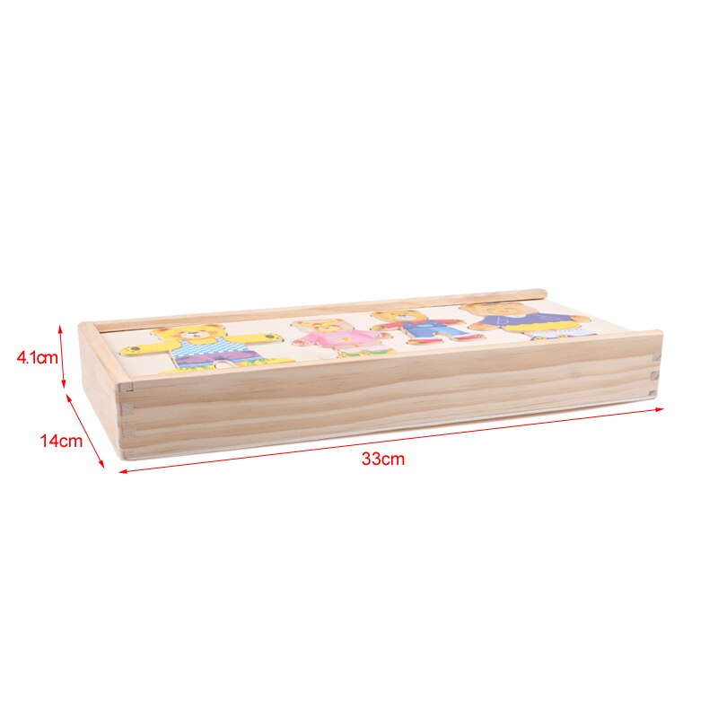 Wood jigsaw puzzle 'Boris the teddy bear'