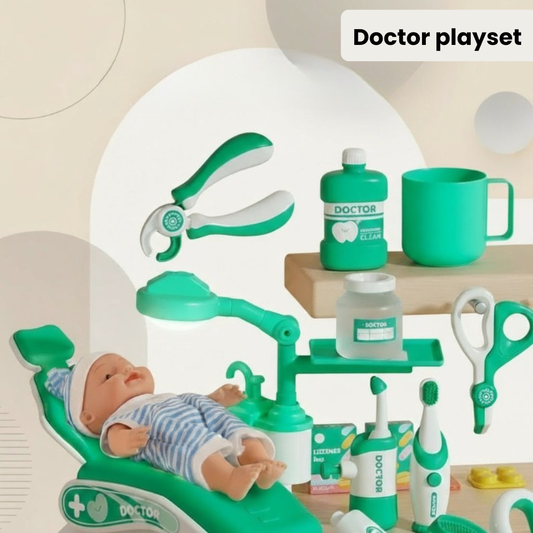 Educational and interactive – Doctor and dentist play set