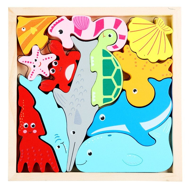 What fits the frame shapes? - Shape puzzle (2+1 FREE)