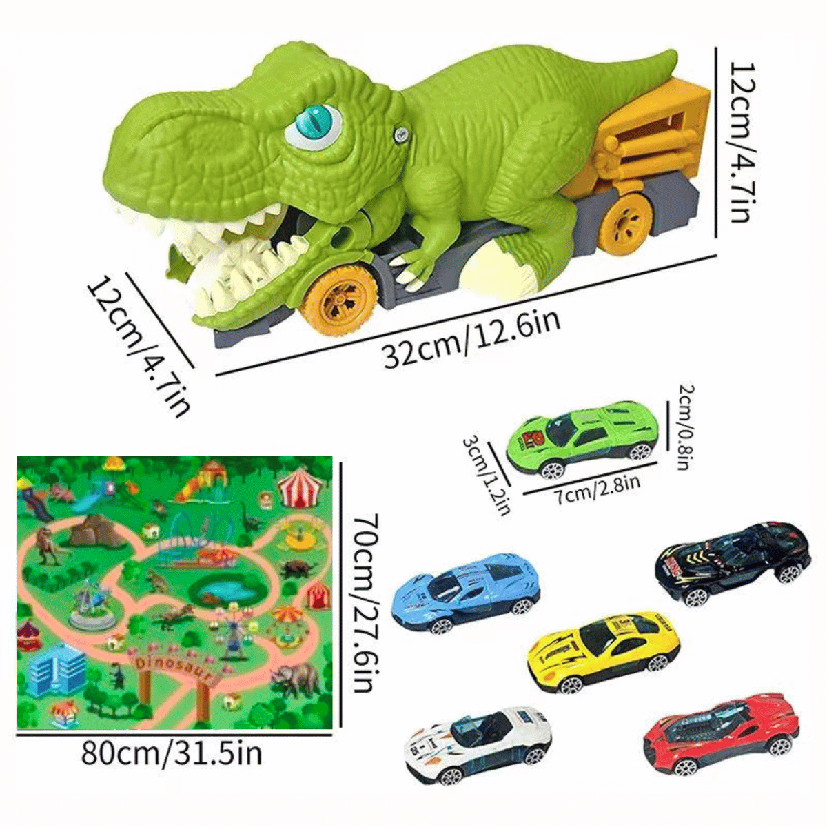 Go back to prehistory - Dinosaur toy car