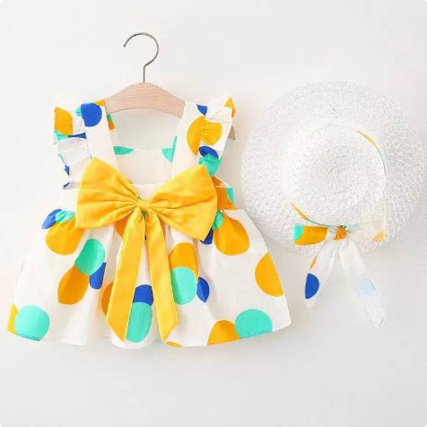 Sweet & Summery - Fruit Dress (includes FREE straw hat)