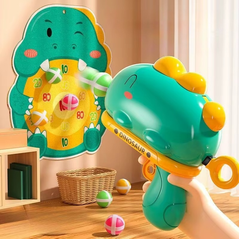 Dino Aiming Activity - Ball gun and target