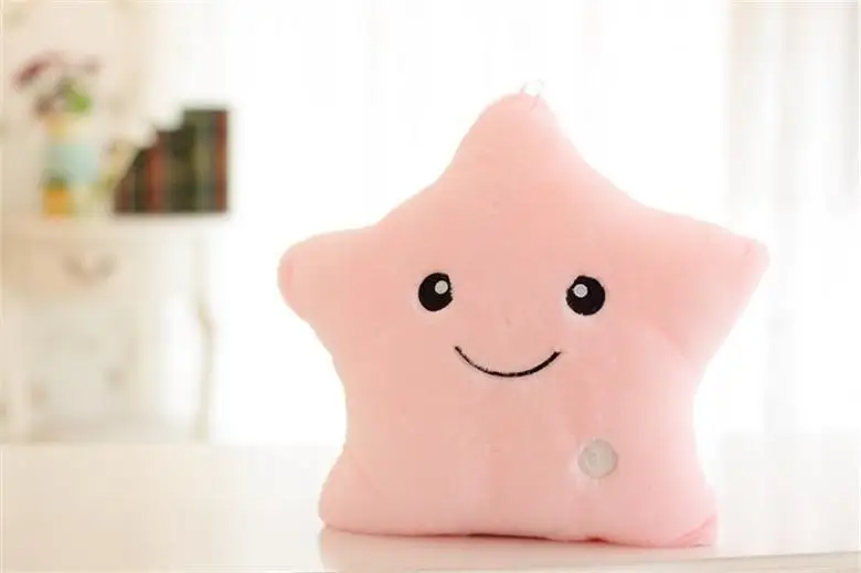Star fun in bed - Luminous Stuffed Pillow