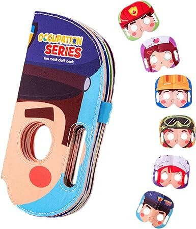 Infant learns first impressions - Fabric Mask Book
