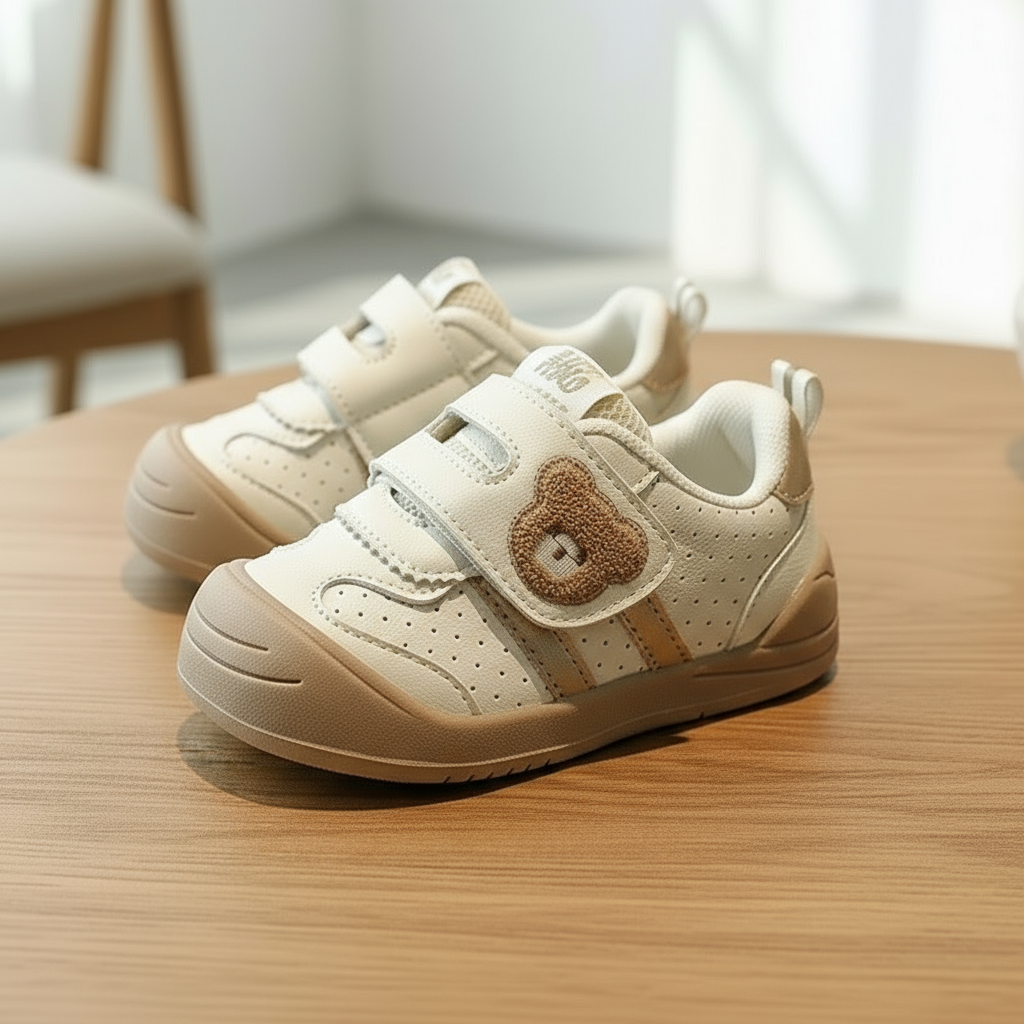 Sturdy & Supple - Velcro Sneakers with bear pattern