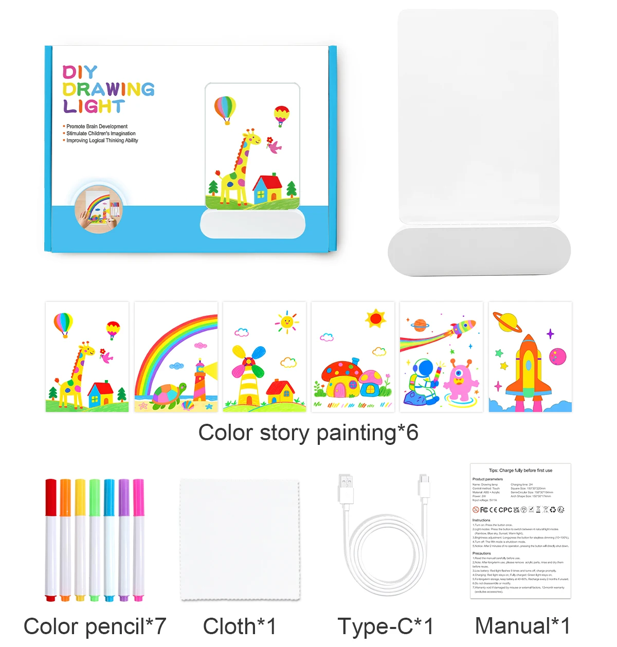 Illuminated Fantasies - Drawing Board with LED