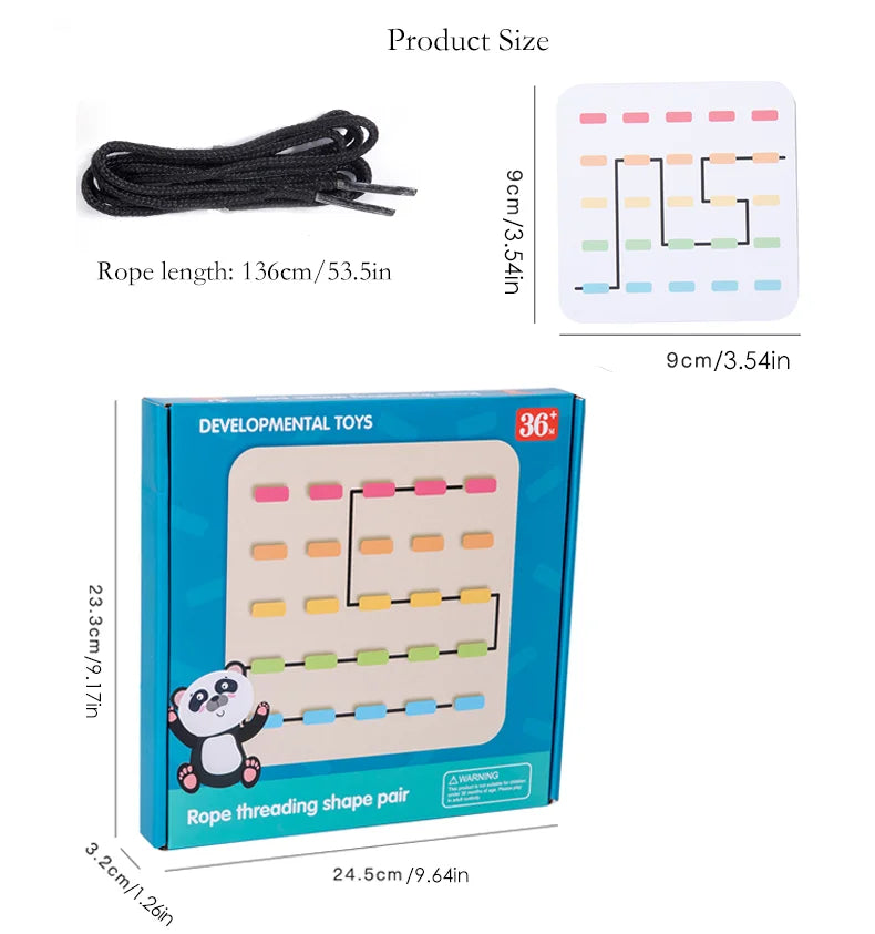 Knotting & Coloring - Laying patterns with string