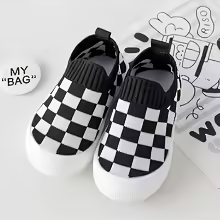 Blocked pattern - Flexible Slip-on Shoe