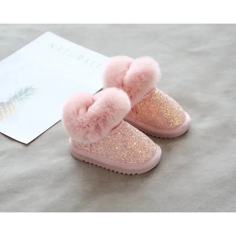 Warm & Stylish - Glitter Children's Winter Shoes