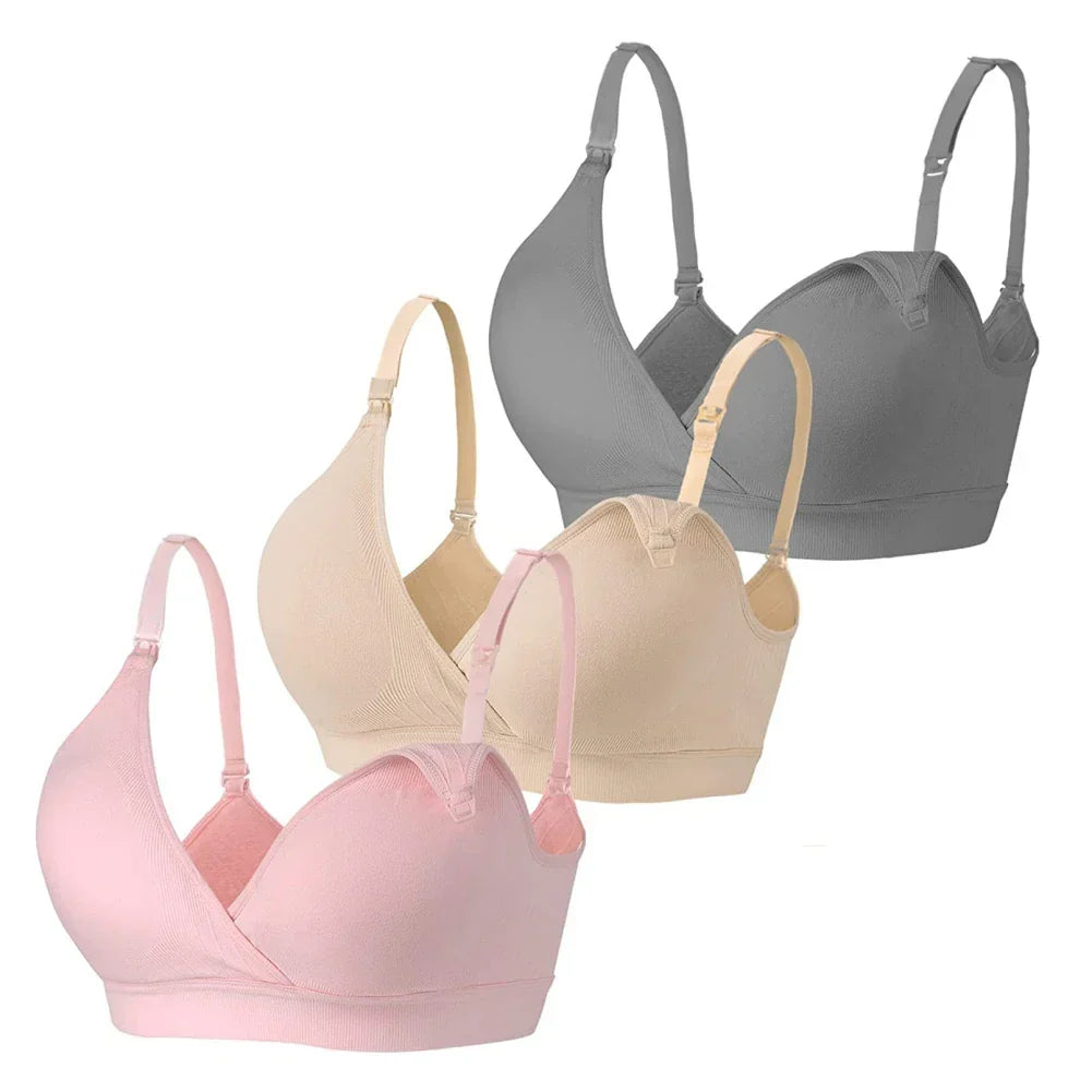 Nursing bra without underwire