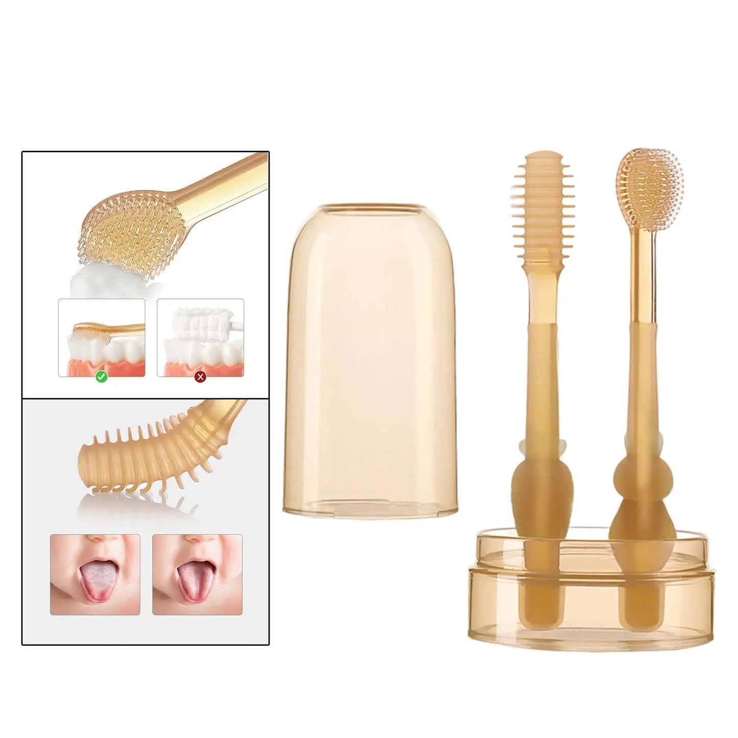 Gentle For Gums - Children's Silicone Toothbrush Kit