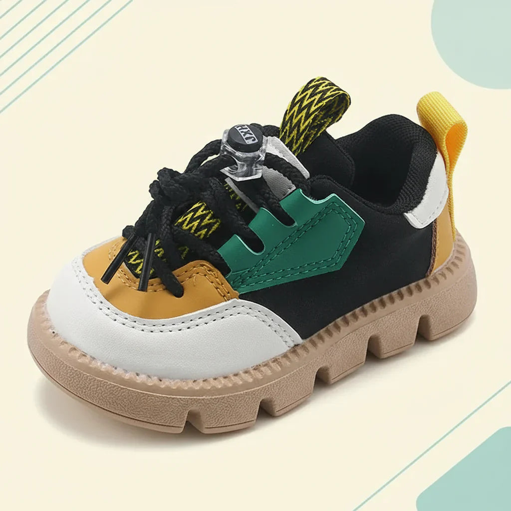 Soft & Practical – Sturdy kids's sneakers with thick soles