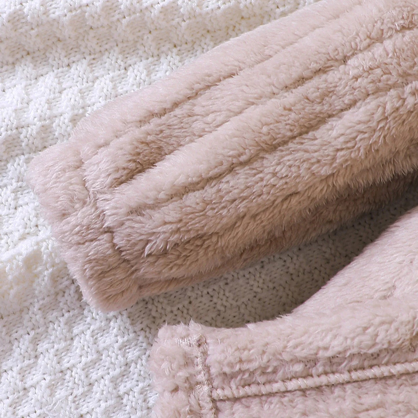 Plush Fleece Inner Lining for Girls - Winter Coat