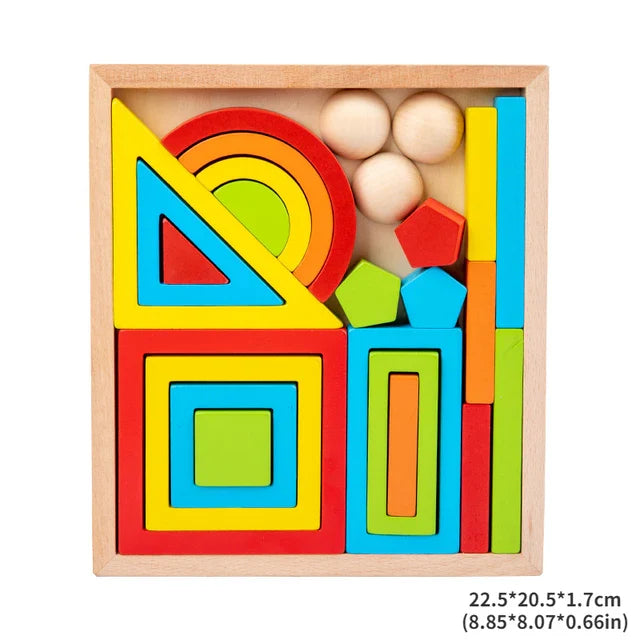 Vibrant Explorations - Rainbow Stacking Toys