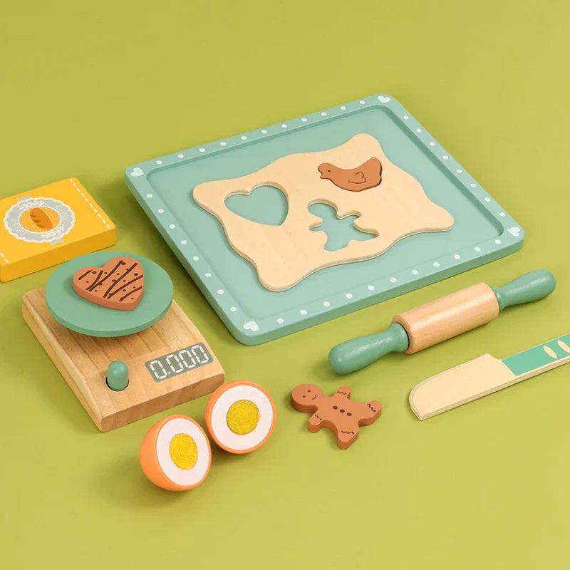 Encourage Creativity & Skills - Wooden Play Kitchen Kit
