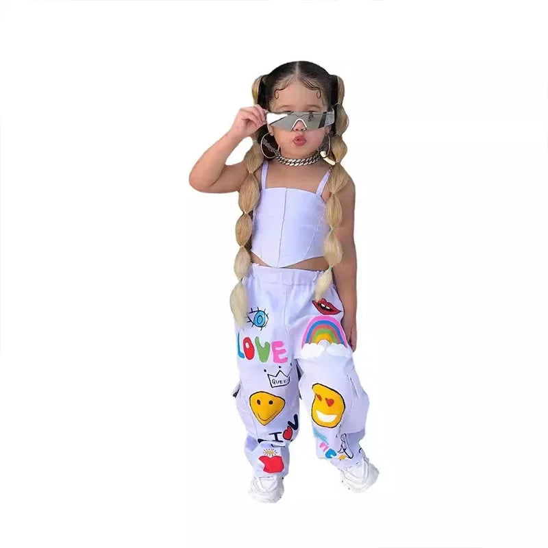 Children Fashionable tank top & pants set