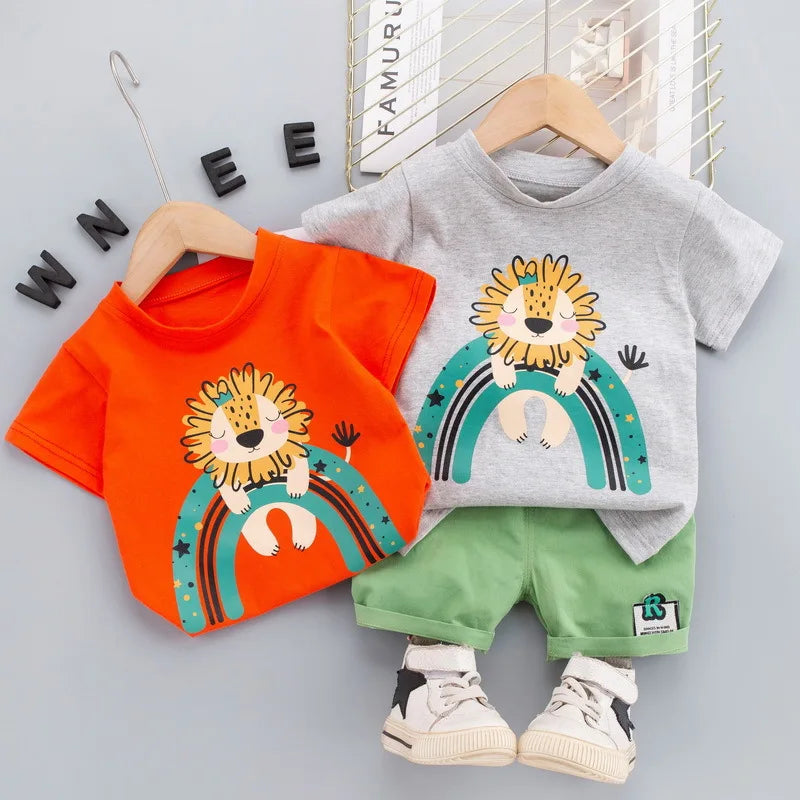 Lion print - Boys Summer Kit