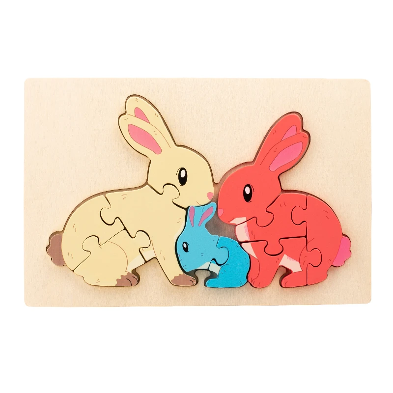 Explore & Learn - Cartoon Wood Puzzle