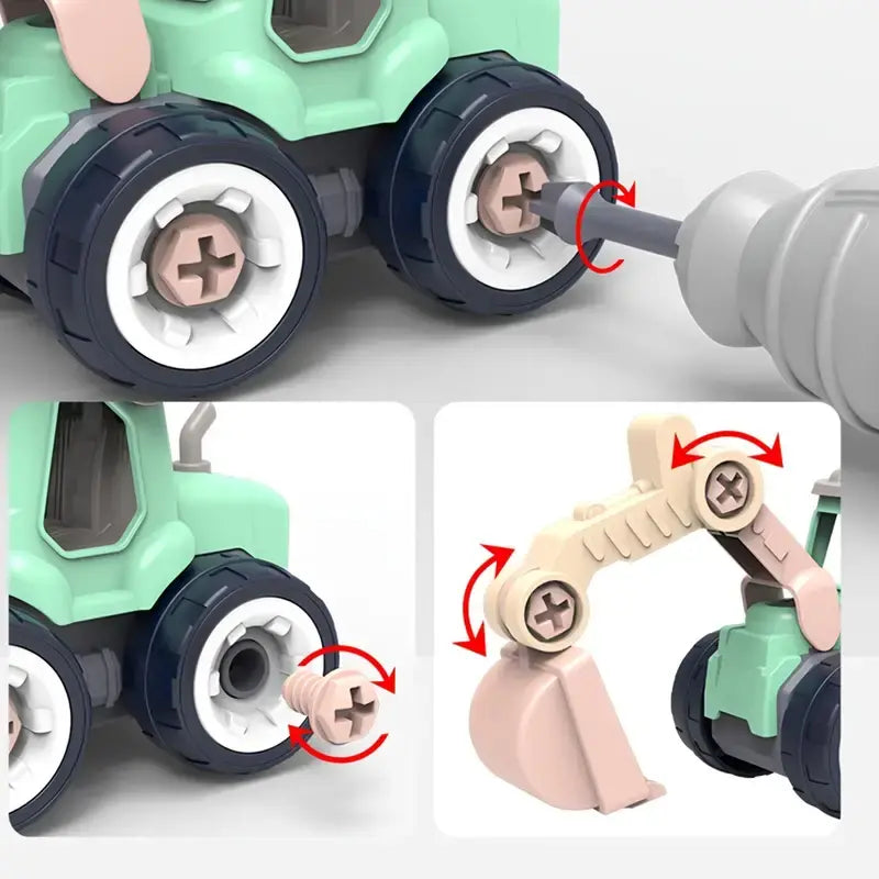 Compact construction vehicles