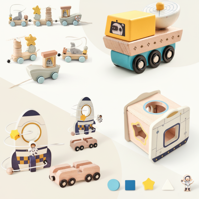 Playing & Developing – Sensory Wooden Infant Toys