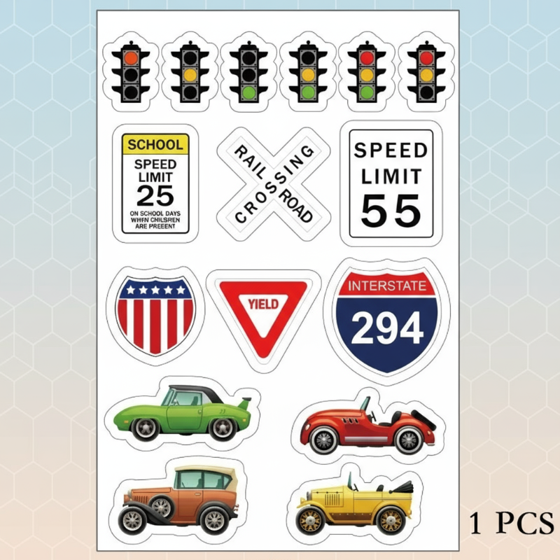 Colorful & Handy – Traffic Route Sticker Tape Kit