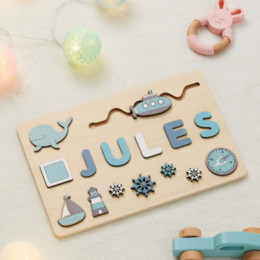 Your own name tag! - Name jigsaw puzzle