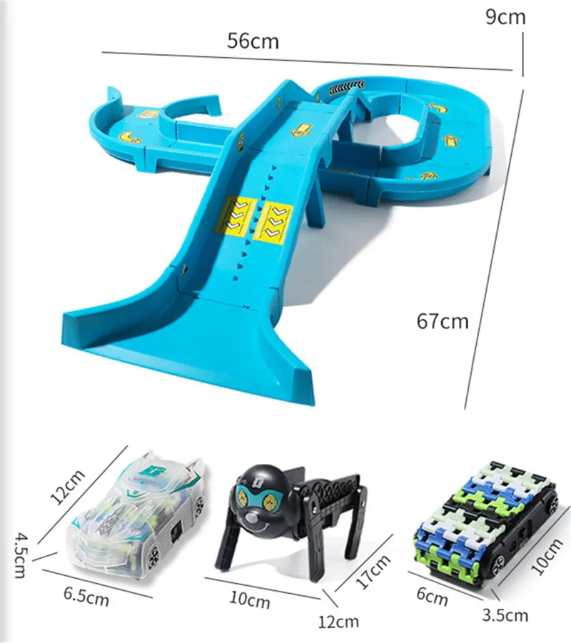 Play with a robot dog - Robot car race