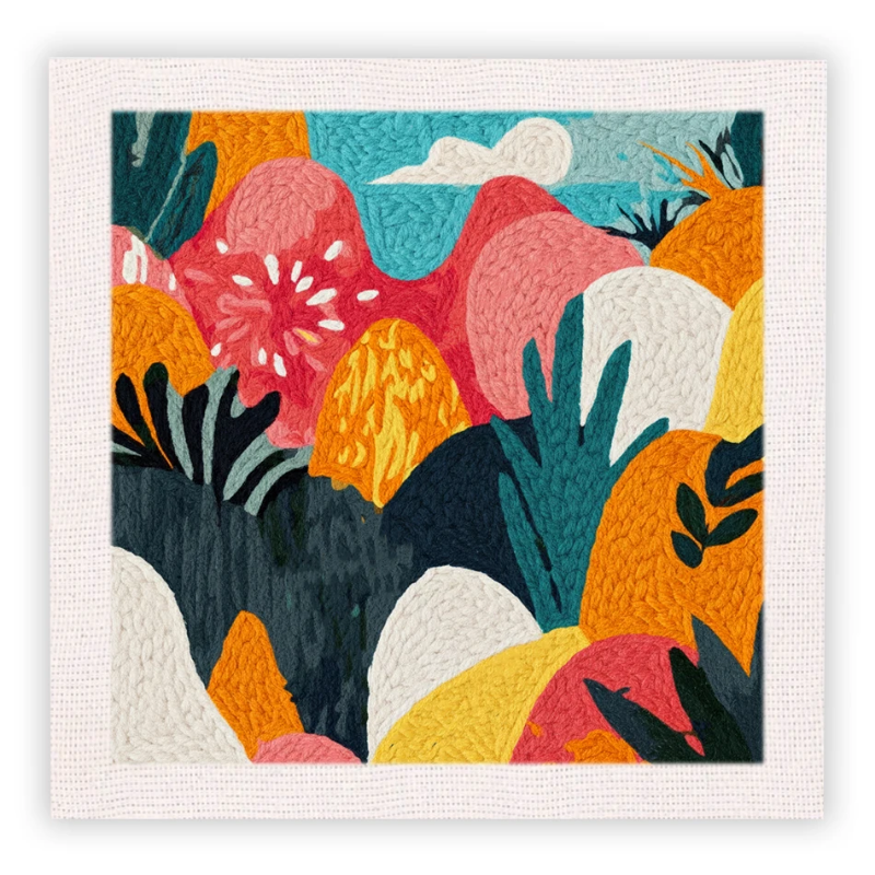 Handmade & Vibrant – Animal Embroidery Kit