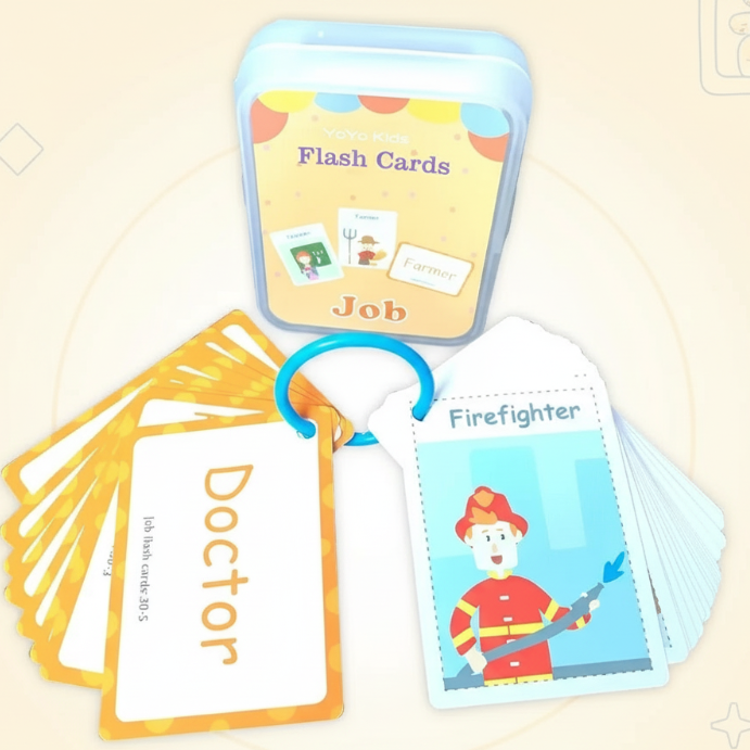 Cheerful & Language-rich – Educational Word Cards (English)
