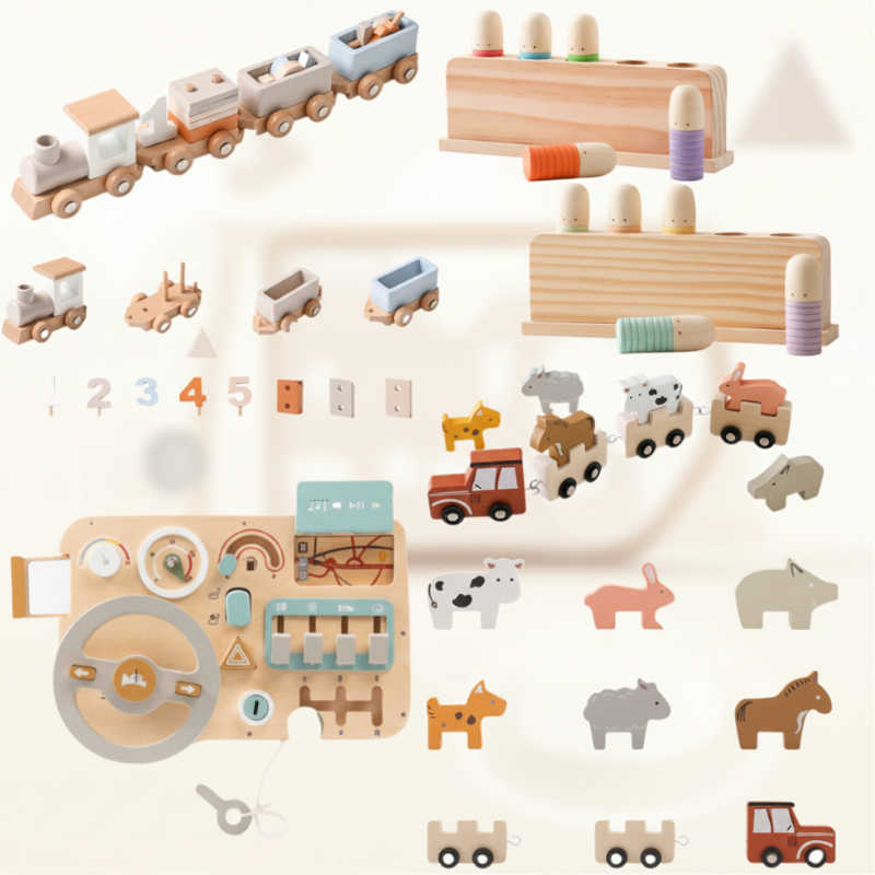 Playing & Developing – Sensory Wooden Infant Toys