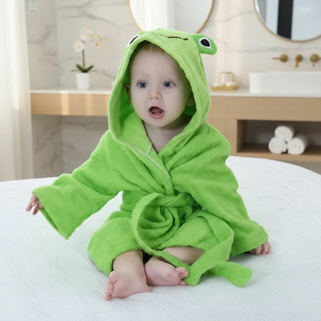 Plush & Absorbent – Bathrobe with Animal Design