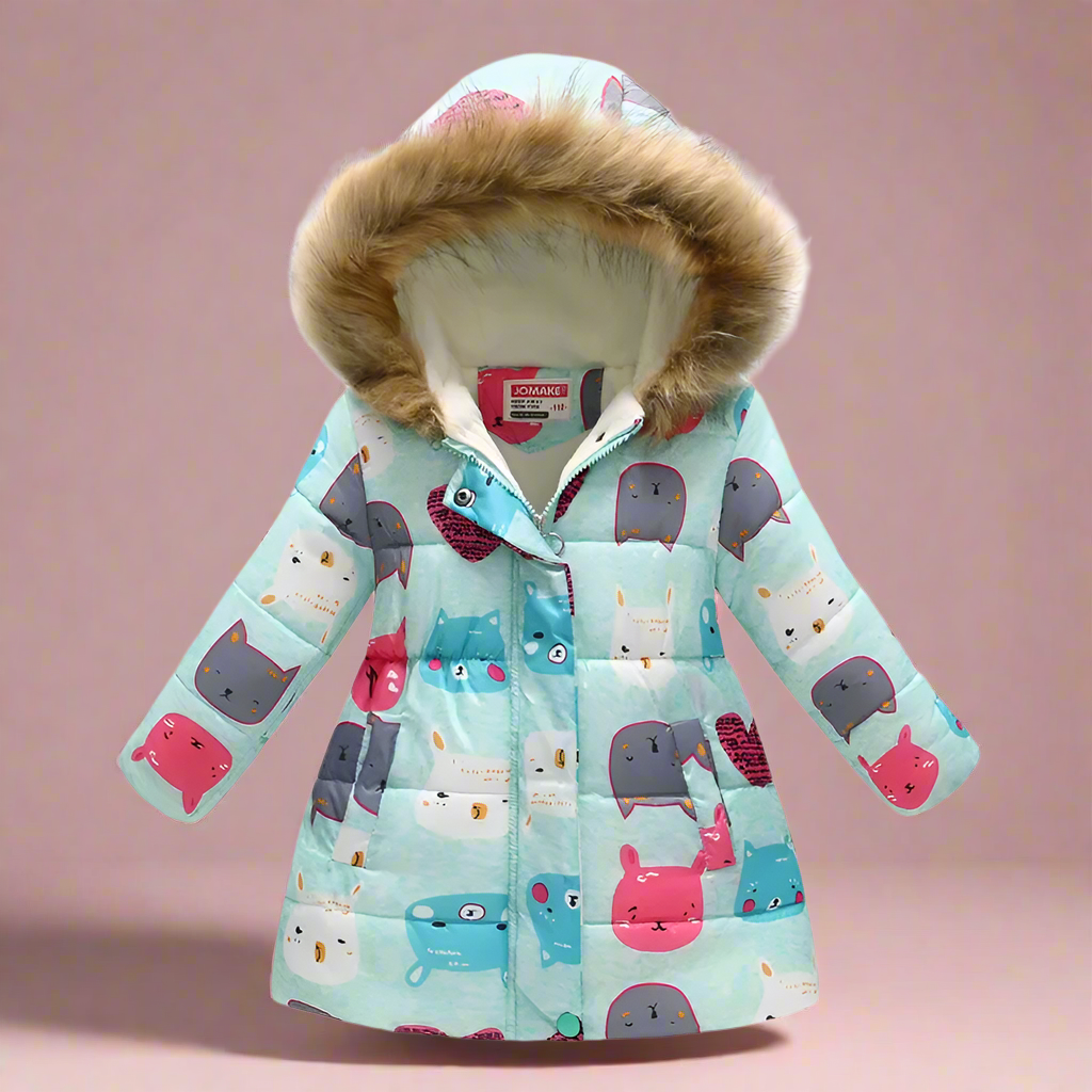 Elegant & Cozy – Quilted Winter Coat for Girls