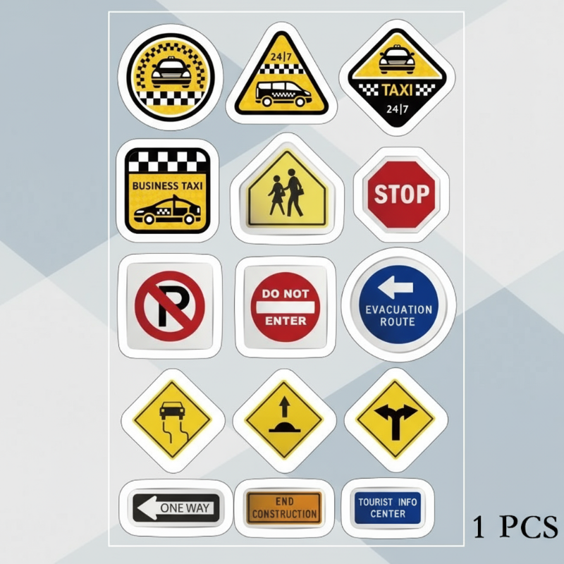 Colorful & Handy – Traffic Route Sticker Tape Kit