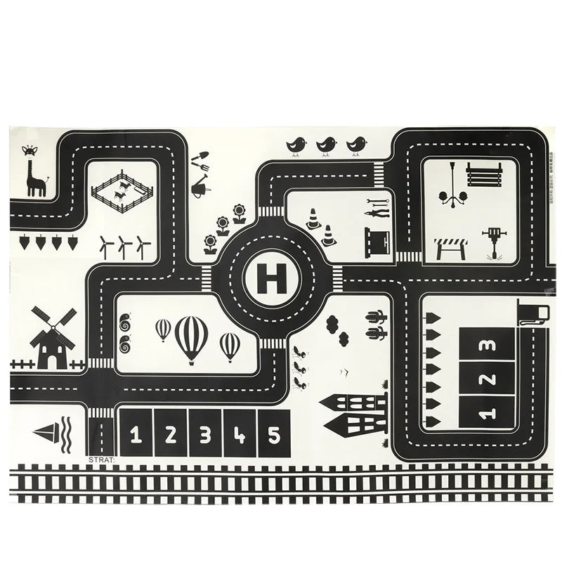 Car Adventure - Amazing City Playmat™ - City Car Play Mat