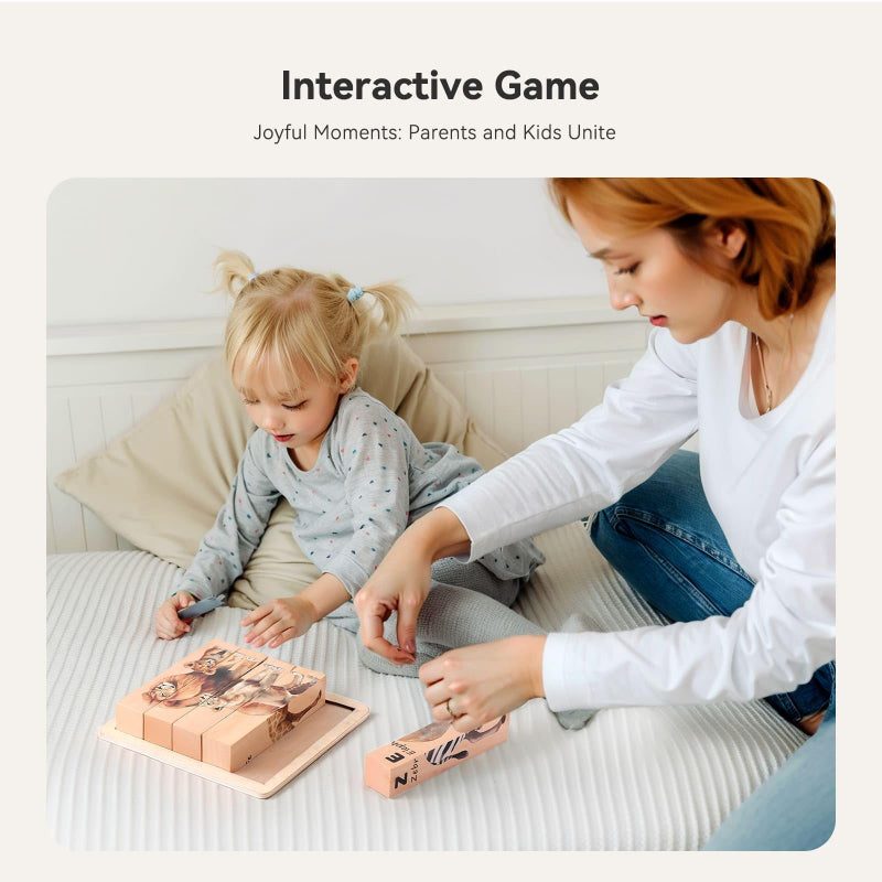 Wood & Engaging – Animal Block Puzzle