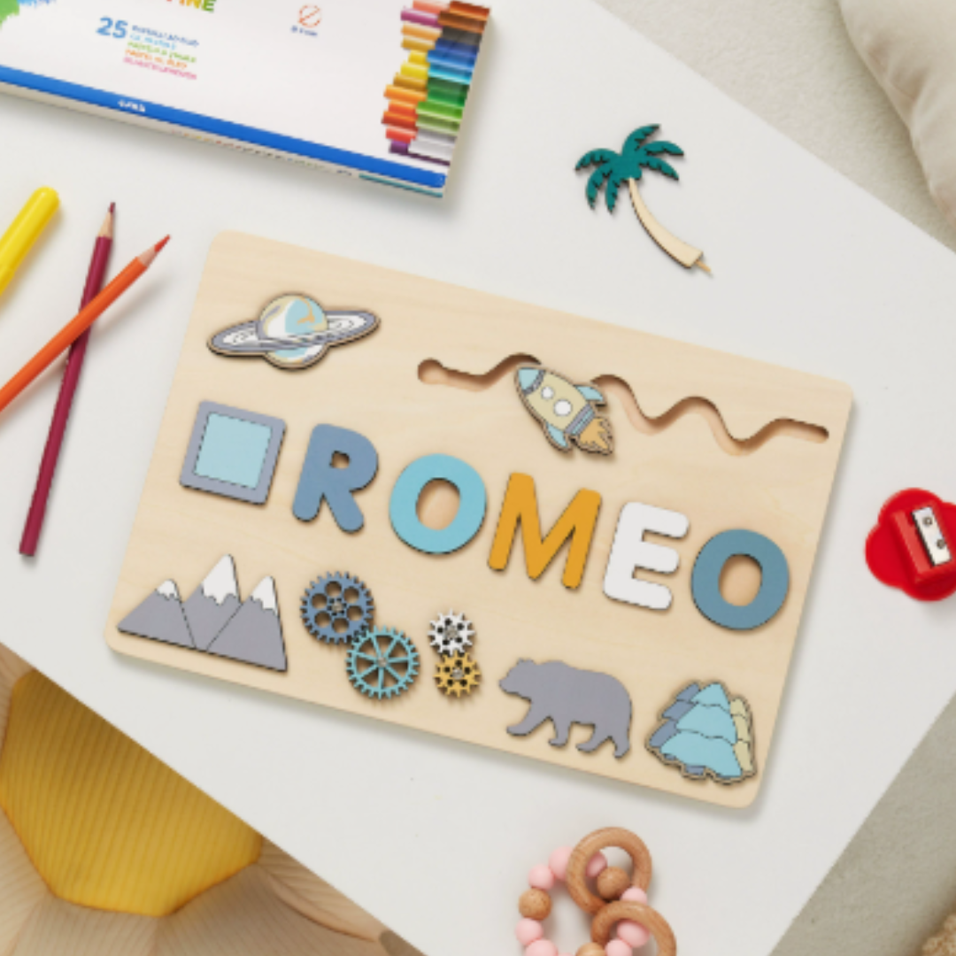 Your own name tag! - Name jigsaw puzzle