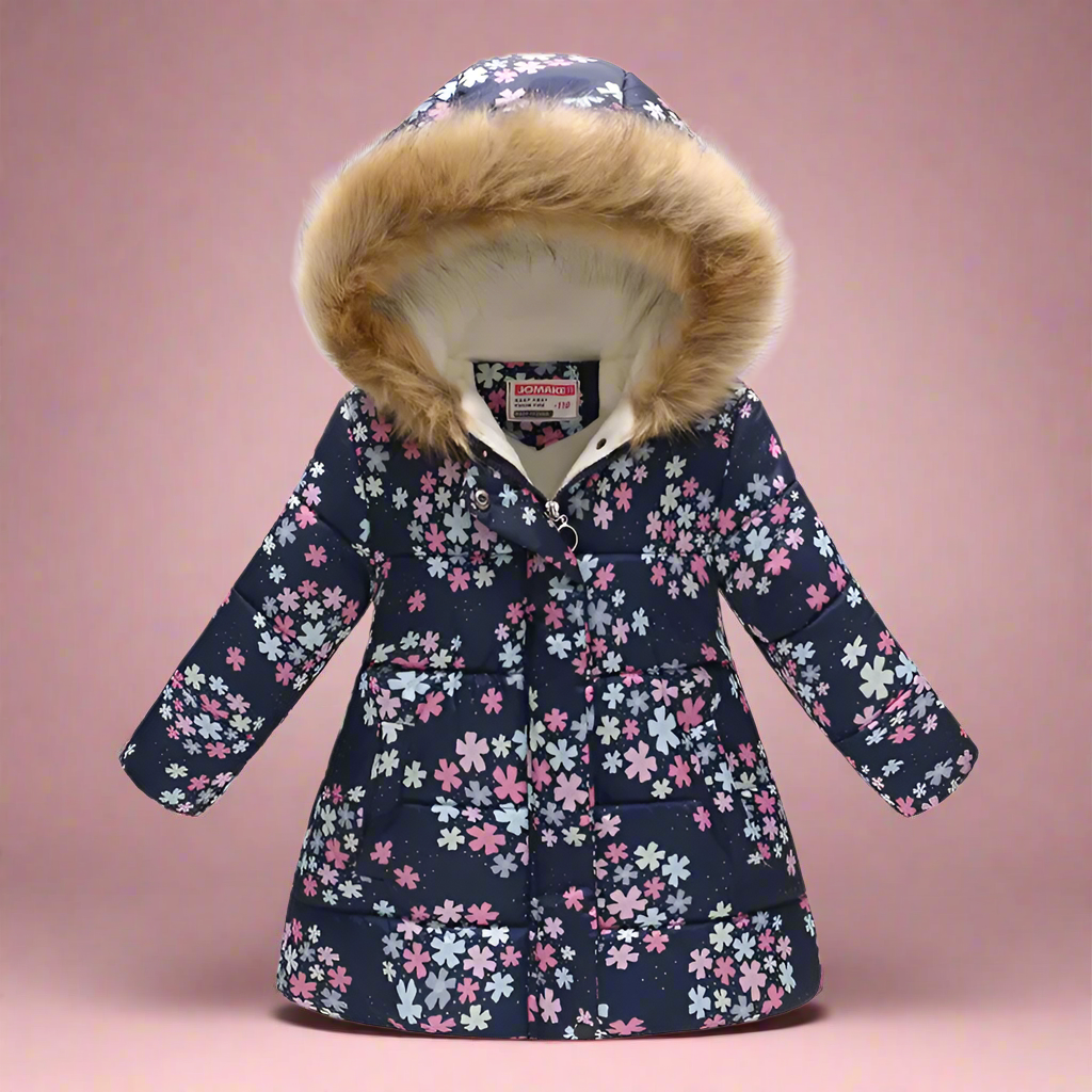 Elegant & Cozy – Quilted Winter Coat for Girls
