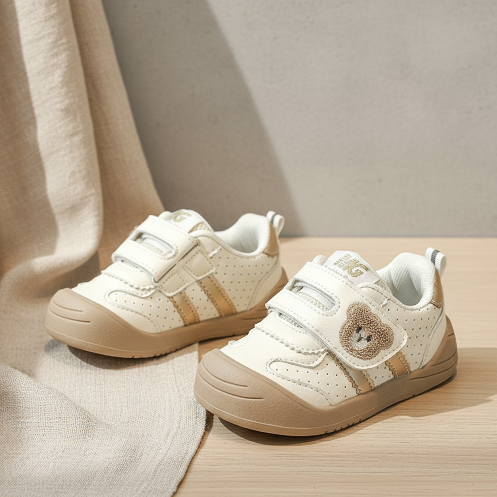 Sturdy & Supple - Velcro Sneakers with bear pattern
